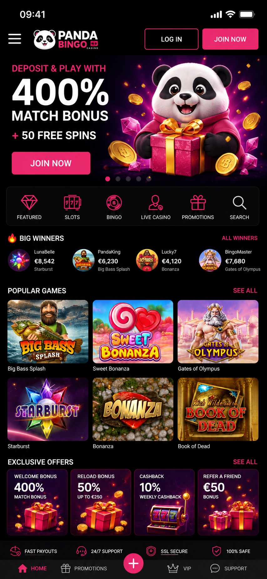 Panda Bingo Casino